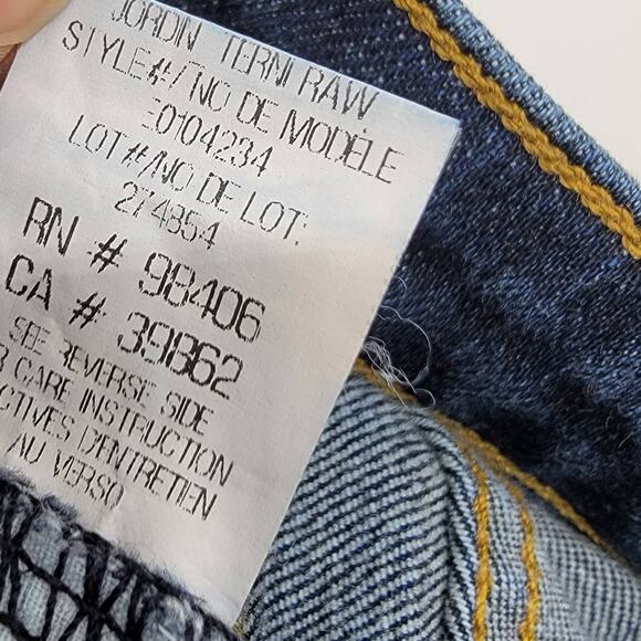 Theory Jordin Terni Raw Dark Wash Jeans - Size 24 - Picture 6 of 7